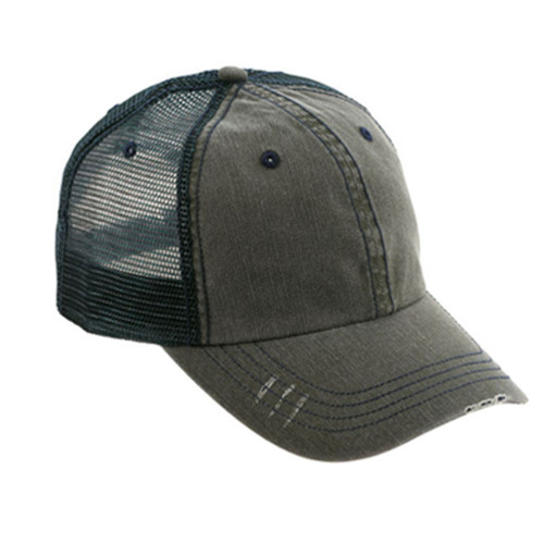 Distressed Vintage Herrington Cotton Twill Mesh Cap