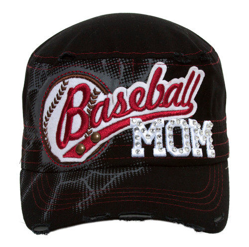 TopHeadwear Sports Mom Distressed Adjustable Cadet Cap