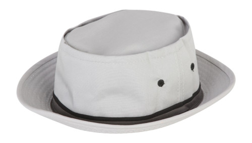 Packable Pork Pie Poplin Ribbon Bucket Hat
