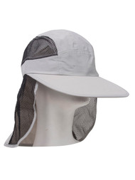 UV 50+ Protection Outdoor Flap Cap - Light Grey
