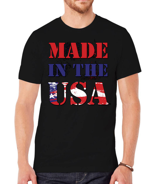 Mens Made in USA Short-Sleeve T-Shirts