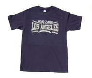 Men's The City of Angels Los Angeles Cotton T-Shirt - Navy Blue
