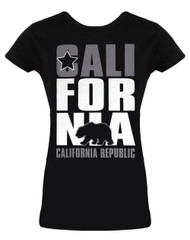 Womens Short-Sleeve California Republic T-Shirt