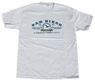 San Diego City Cotton T-Shirt - Grey