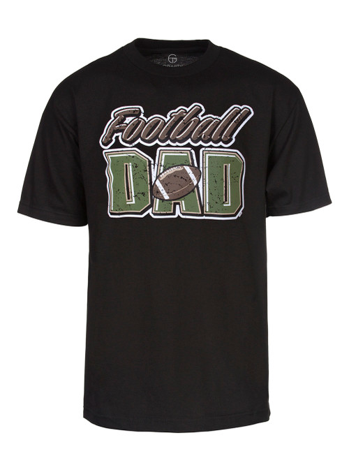 Football Dad Mens Black Short-Sleeve T-Shirt