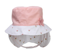 Kindercaps Infant Flat Bucket w/ Flower