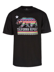 Men's California Republic Tribal Bear Short-Sleeve T-Shirt