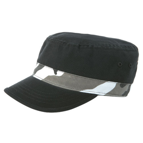 ENZYME WASHED TWILL ARMY CAP