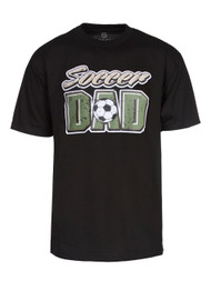 Mens Soccer Dad Short-Sleeve Black T-Shirt