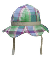 Infant Plaid Bucket Hat w/ Break-Away Chin Cord