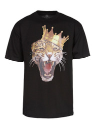 Mens King of the Jungle Short-Sleeve Black T-Shirt