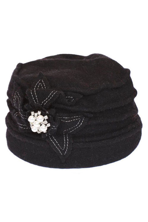 Ribbed Winter Cap with Bow