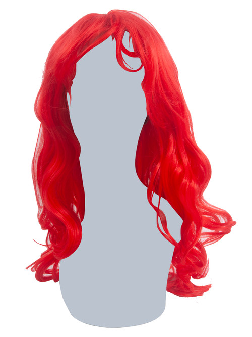 Womens Burlesque Red Synthetic Costume Wig
