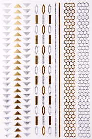 Metallic Temporary Tattoos (Various Designs)