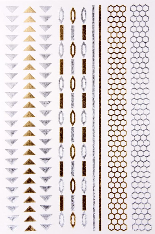 Metallic Temporary Tattoos (Various Designs)