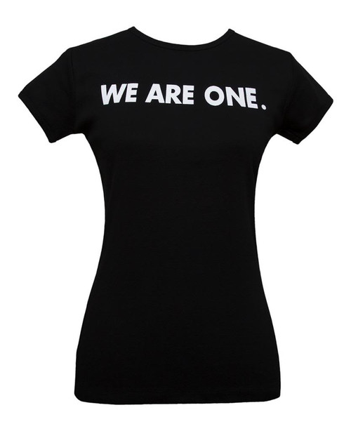 Womens We Are One Black Short-Sleeve T-Shirt