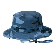 Camo Twill Washed Hunting Hat w/ Cord