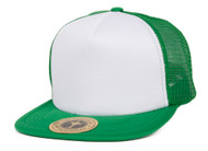 TopHeadwear Adjustable Trucker Caps - Green/White