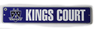 Los Angeles Kings Court NHL Street Sign, Purple White