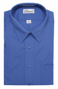 Classic Mens Dress Shirt Long-Sleeve Button Up Shirt