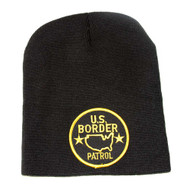 US Black Border Patrol Short Beanie