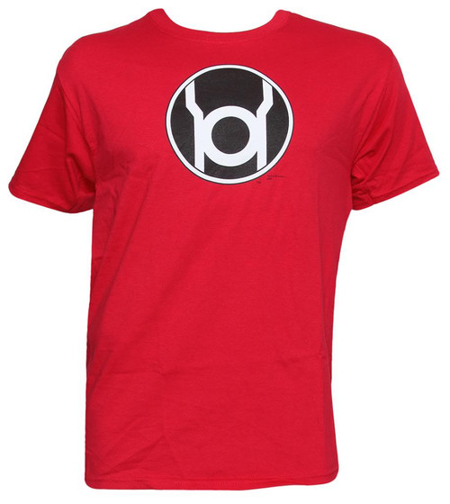 Officially Licensed DC Comics Red Lantern Symbol T-Shirt