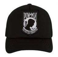 POW - MIA You Are Not Forgotten Black Trucker Hat