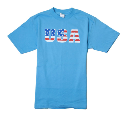 Patriotic Blue USA T Shirt