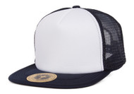 TopHeadwear Adjustable Trucker Caps - Navy/White