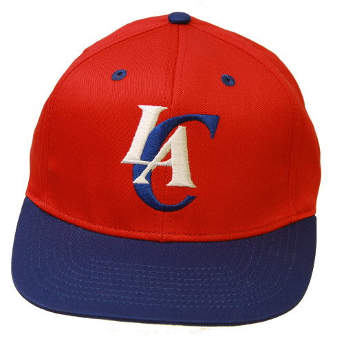 Los Angeles Clippers Snapback Adjustable Hat, Red/Blue + GT Sweat Wristband
