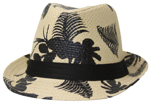 Uncle Charlie's Tropical Print Fedora Hat