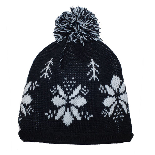 JACQUARD KNITTED CAP