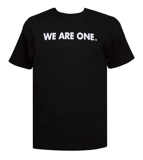 Mens We Are One Black Short-Sleeve T-Shirt