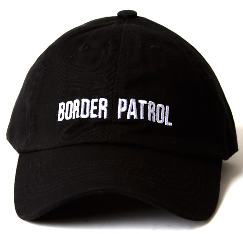 Low Profile Border Patrol Text Style Hat
