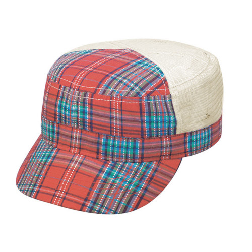 FASHION PLAID ARMY CAP