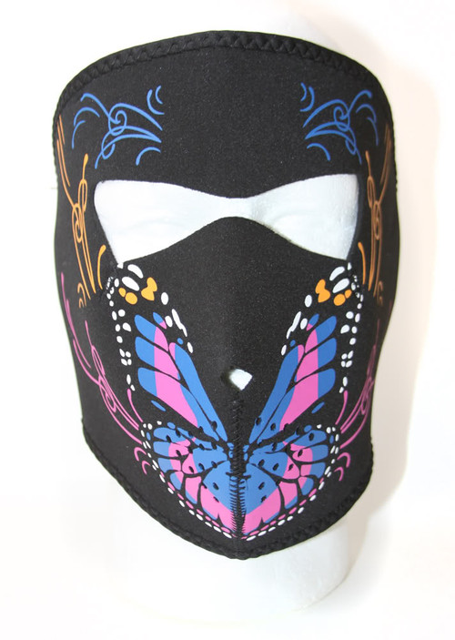 Colorful Butterfly Neoprene Face Mask