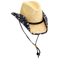 Youth Girls Western Raffia Cowboy Hat