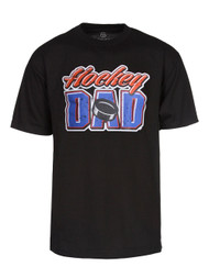 Mens Hockey Dad Short-Sleeve Black T-Shirt