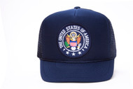 Military Patch Adjustable Trucker Hats - United States of America Seal