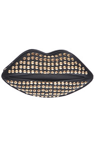Fashion Studded Lip Clutch Bag