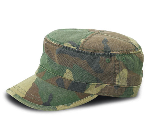 CAMO TWILL WASHED ARMY CAP - Camo