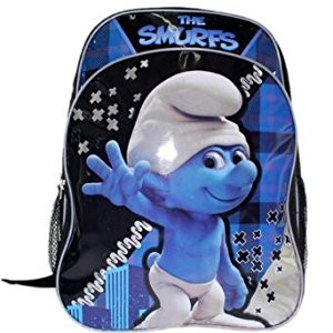 The Smurfs Black Checkered Backpack (Black)