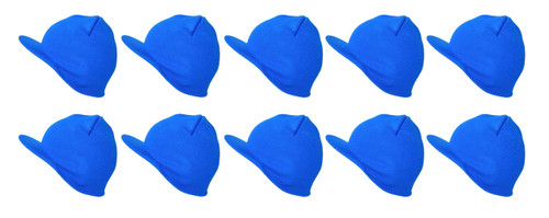 TopHeadwear Cuffless Beanie Visor 10 Piece Pack,  Blue