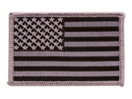 USA Flag Patch, Grey