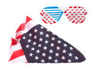 USA Patriotic Kit - Bandana and Shutter Sunglasses