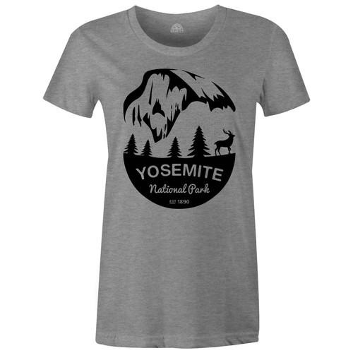 Gravity Outdoor Co. Yosemite Womens AA USA Made Short-Sleeve T-Shirt