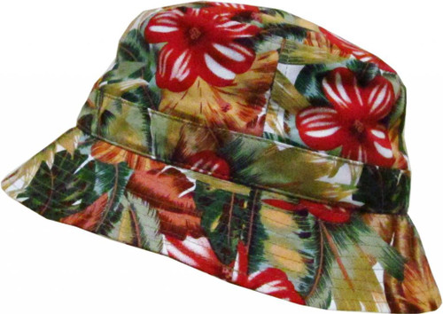 KBETHOS Fashion Bucket Hat Cap - Floral - Khaki