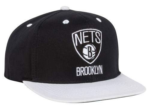 Brooklyn Nets NBA Adidas Adjustable Snapback Hat + Includes GT Sweat Wristband
