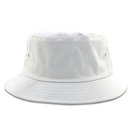 Pigment Dyed Bucket Hat-White