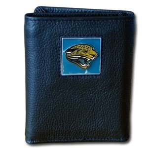 Jacksonville Jaguars NFL Leather & Nylon Tri-Fold Wallet